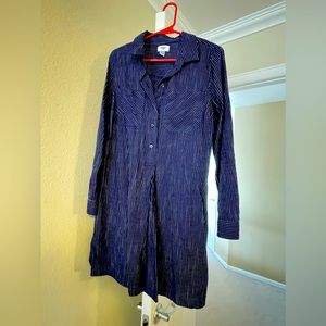 cute navy striped dress